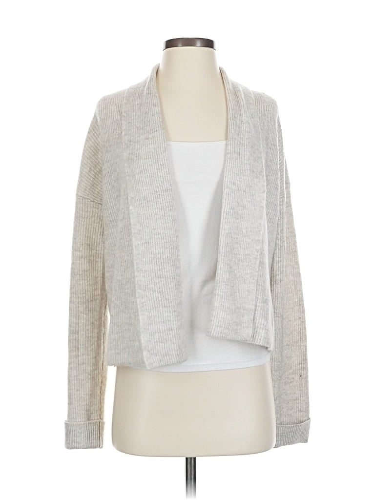 Pre-owned Banana Republic Factory Store Cardigan Sweater In White