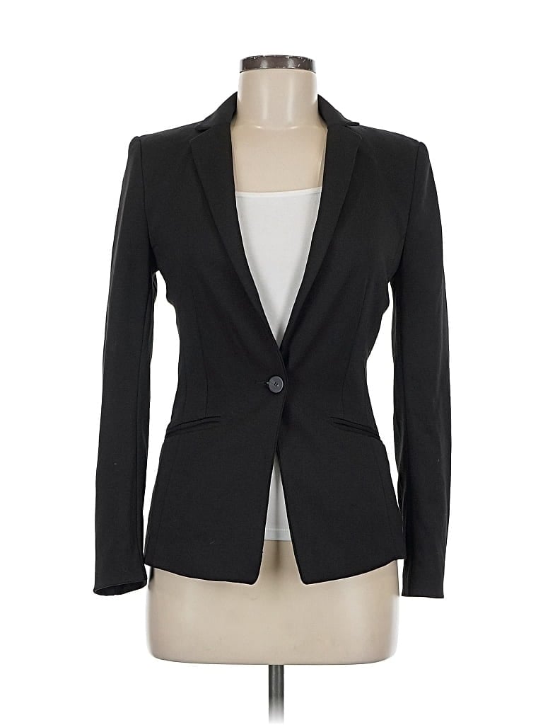 Pre-owned H&m Blazer Jacket In Black