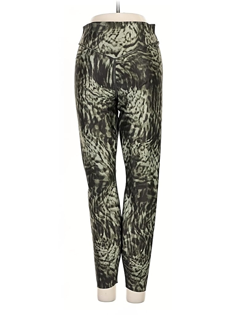 Pre-owned Good American Active Pants In Green