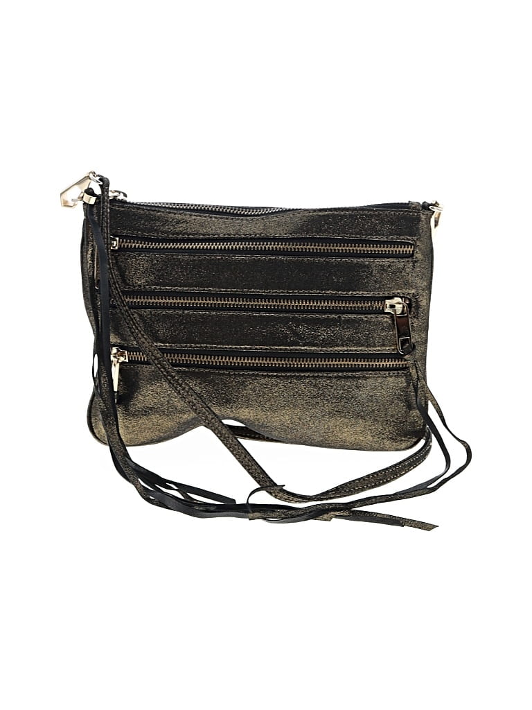 Pre-owned Rebecca Minkoff Leather Crossbody Bag In Gold
