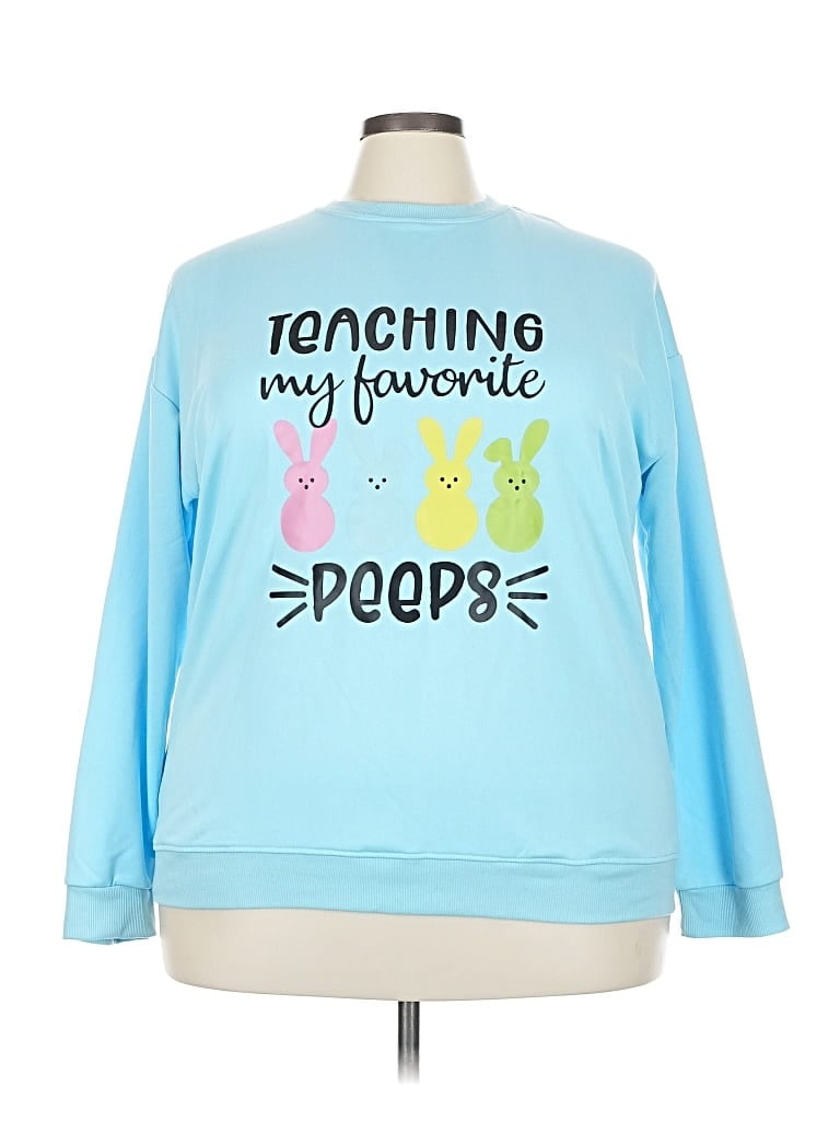 Pre-owned Unbranded Sweatshirt In Blue