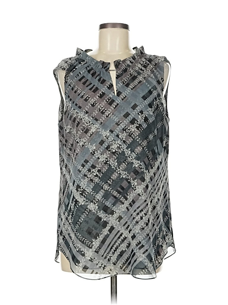 Pre-owned Cabi Sleeveless Blouse In Gray