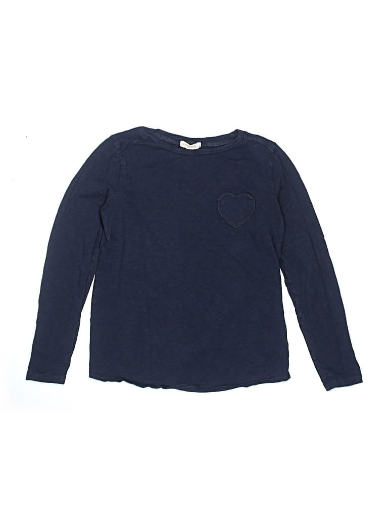 Pre-owned Crewcuts Kids' Long Sleeve T-shirt In Blue