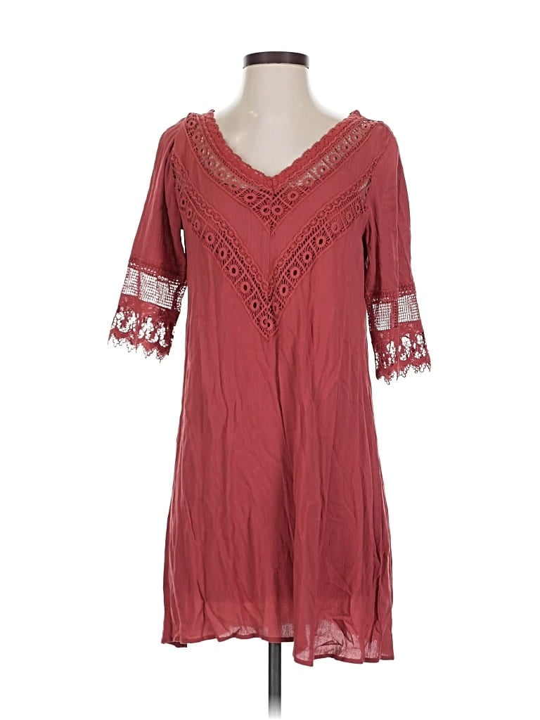 Pre-owned Maurices Casual Dress In Burgundy