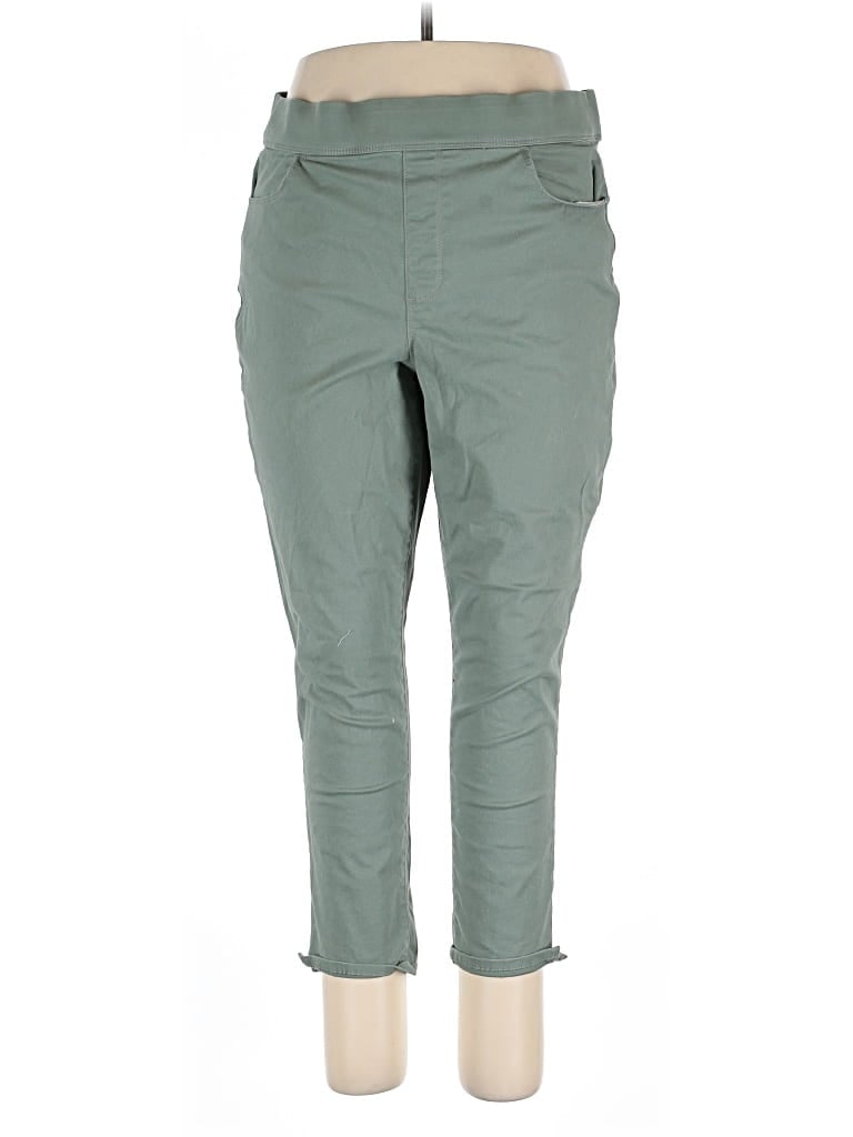 Pre-owned Gloria Vanderbilt Casual Pants In Green