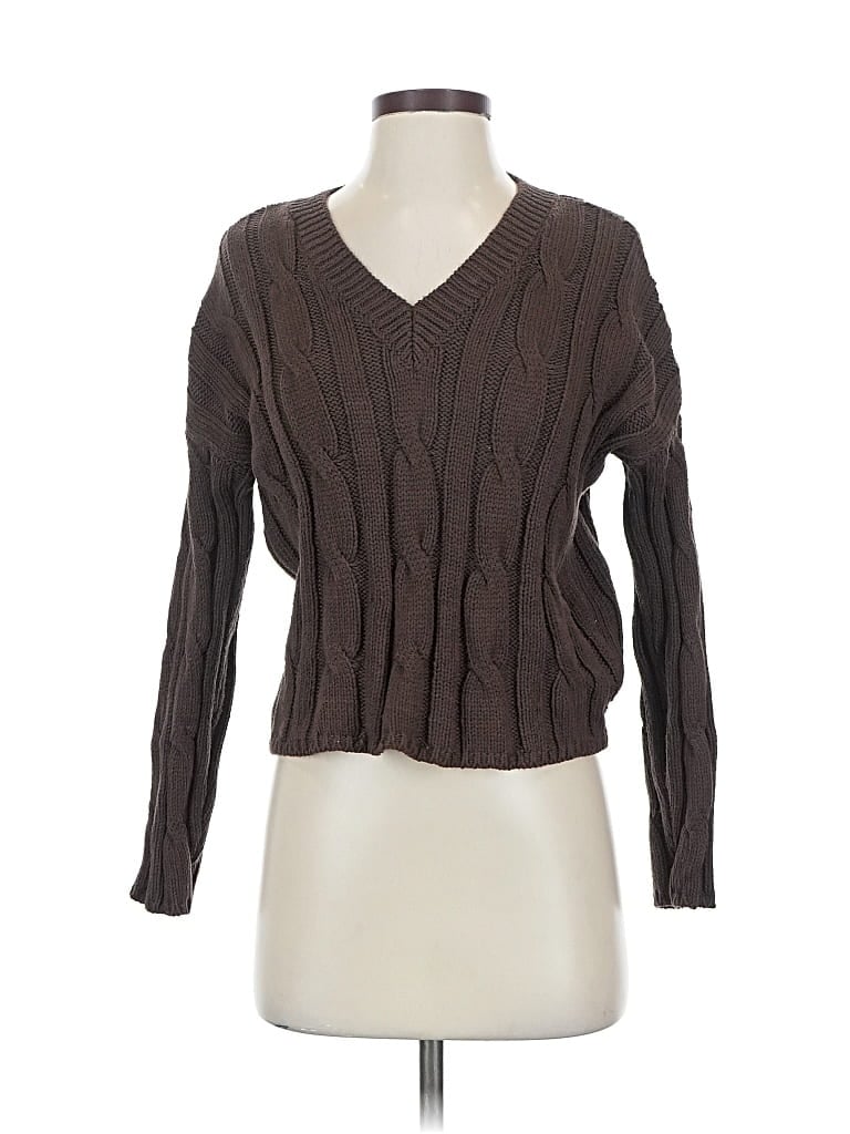 Pre-owned Madewell Pullover Sweater In Brown
