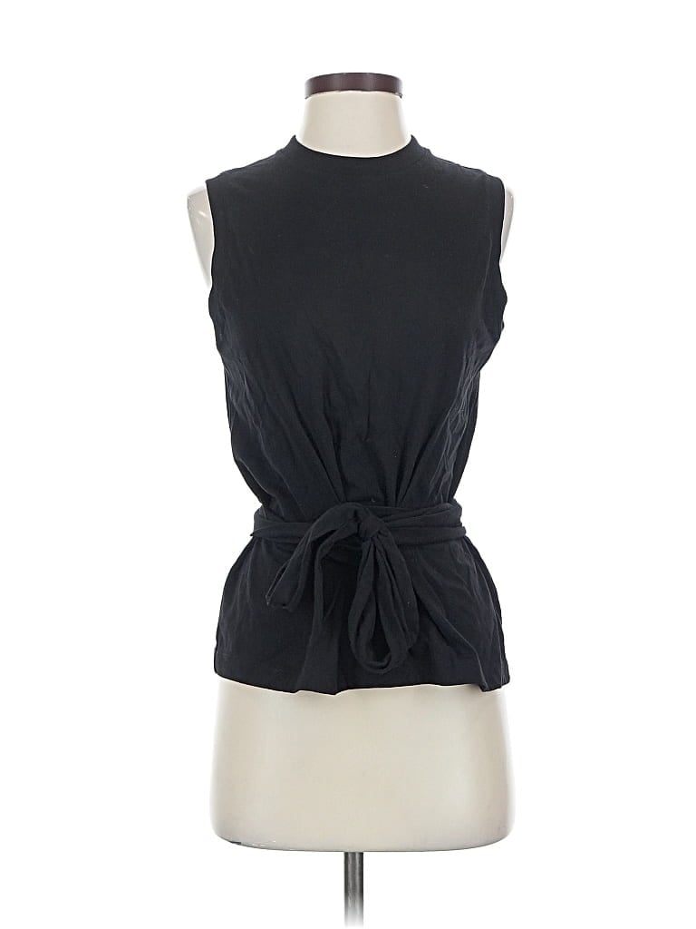 Pre-owned Vince Sleeveless Blouse In Black