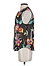 Joie 100% Silk Floral Black Blouse Size XS - photo 5