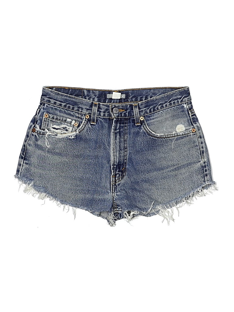 Pre-owned Urban Renewal Denim Shorts In Blue