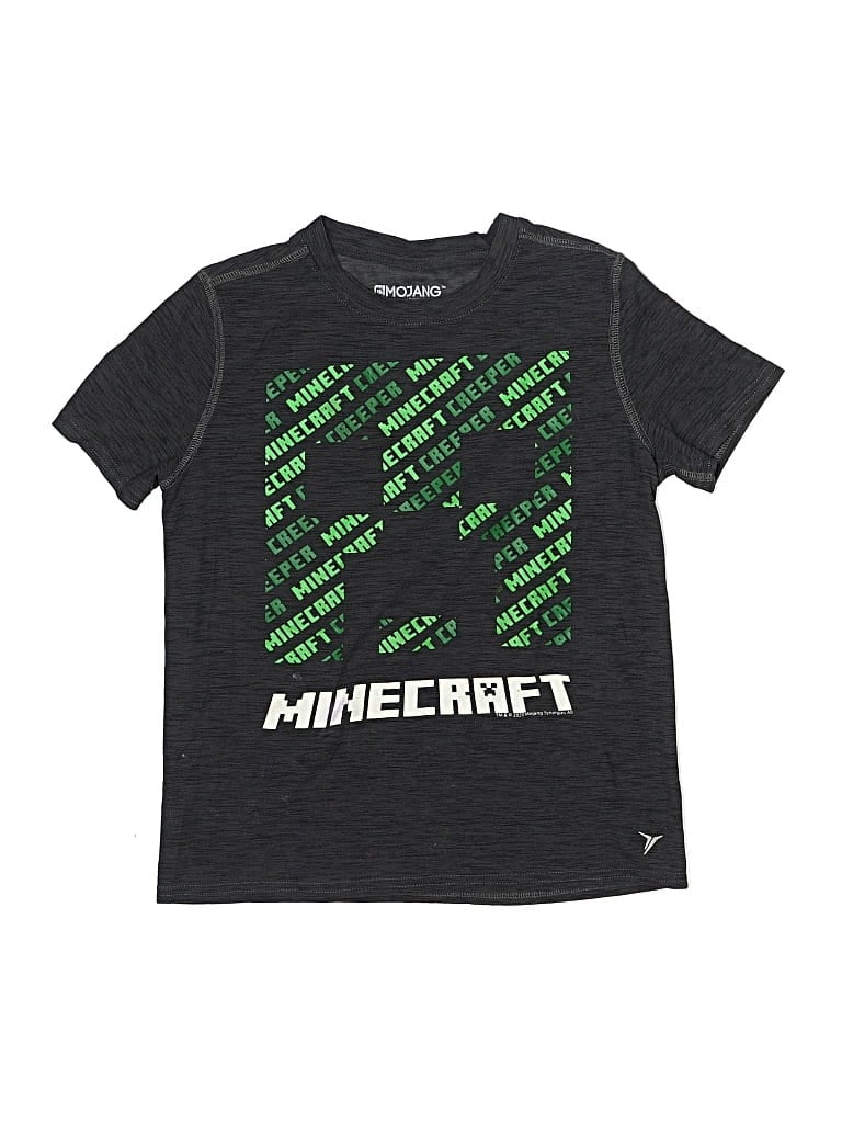 Pre-owned Mojang Kids' Short Sleeve T-shirt In Gray