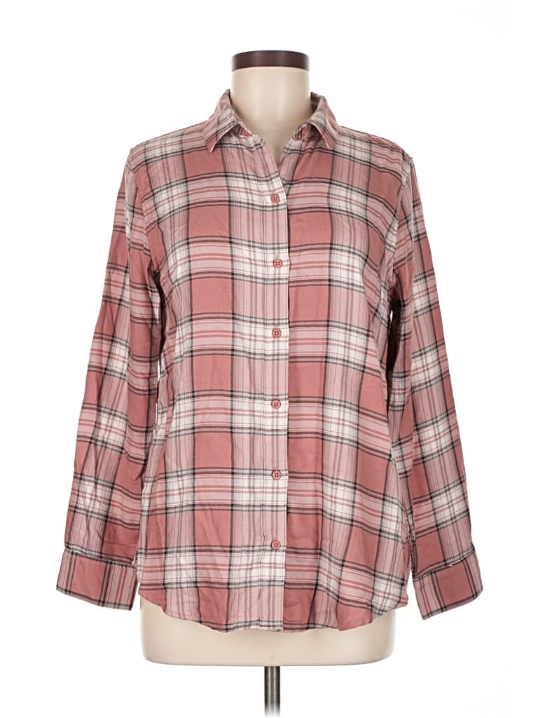 Pre-owned Banana Republic Factory Store Long Sleeve Button Down Shirt In Pink