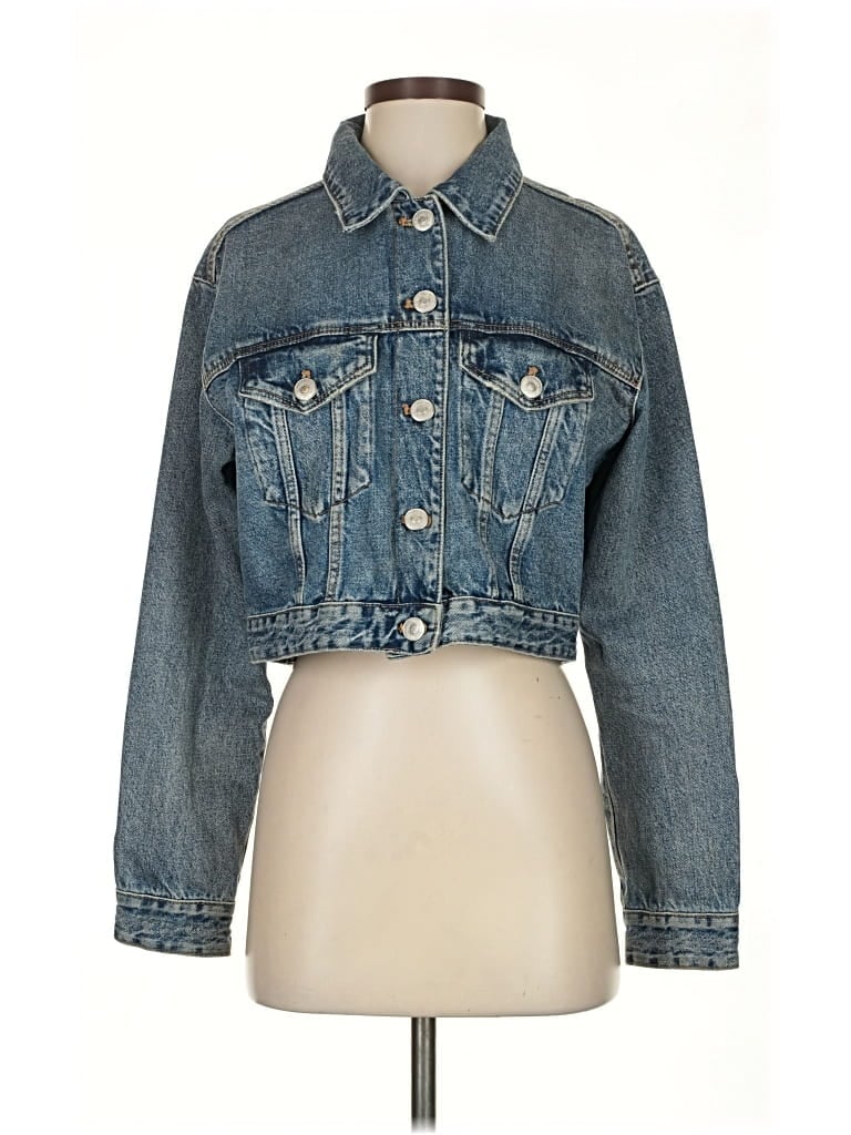 Pre-owned Zara Denim Jacket In Blue