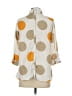 MAX 100% Polyester Polka Dots Ivory 3/4 Sleeve Blouse Size XS - photo 2
