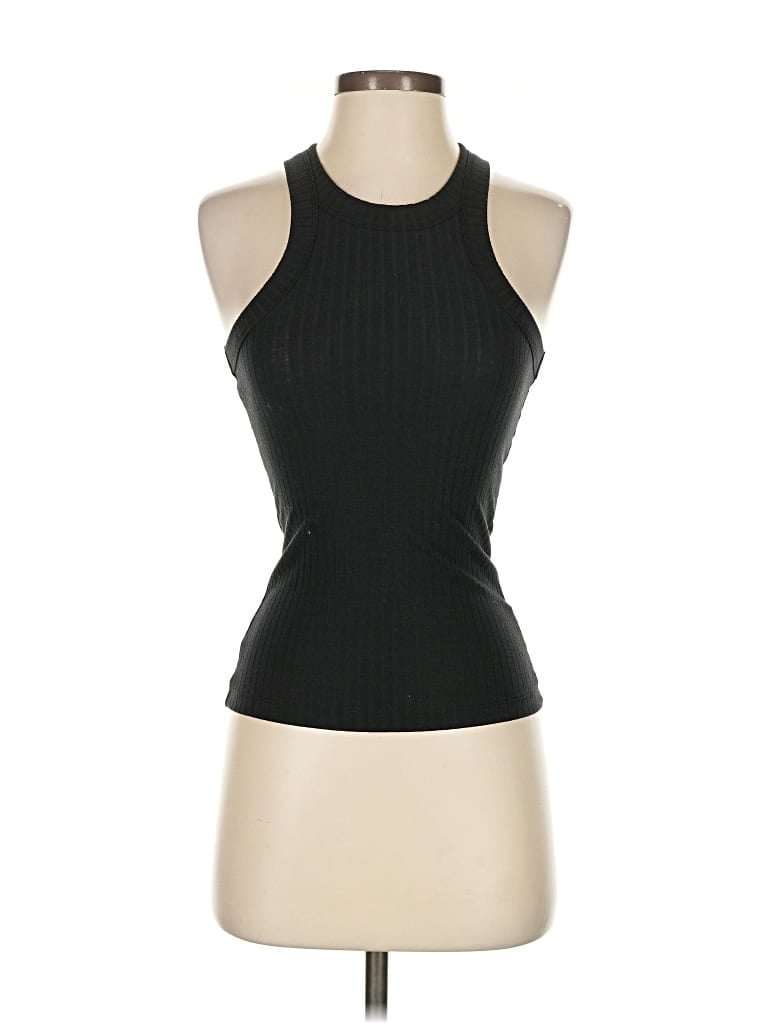 Pre-owned Victoria's Secret Pink Tank Top Black Halter Neckline Tops