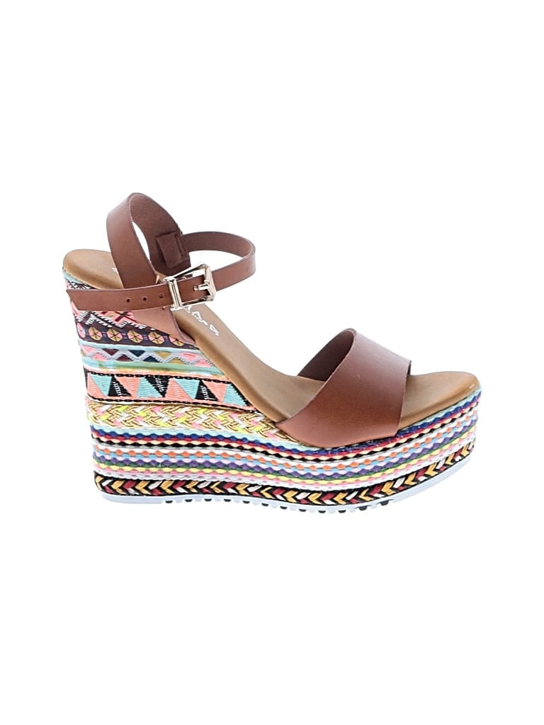 Pre-owned Patrizia By Spring Step Wedges In Brown