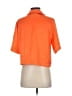 Apparis 100% Polyester Orange Short Sleeve Blouse Size S - photo 2