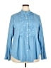 Unbranded Blue Long Sleeve Blouse Size XXL - photo 1