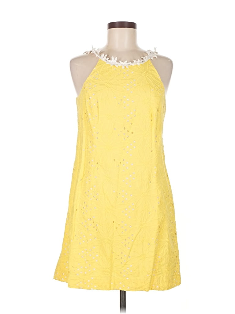 Pre-owned Lilly Pulitzer Cocktail Dress In Yellow