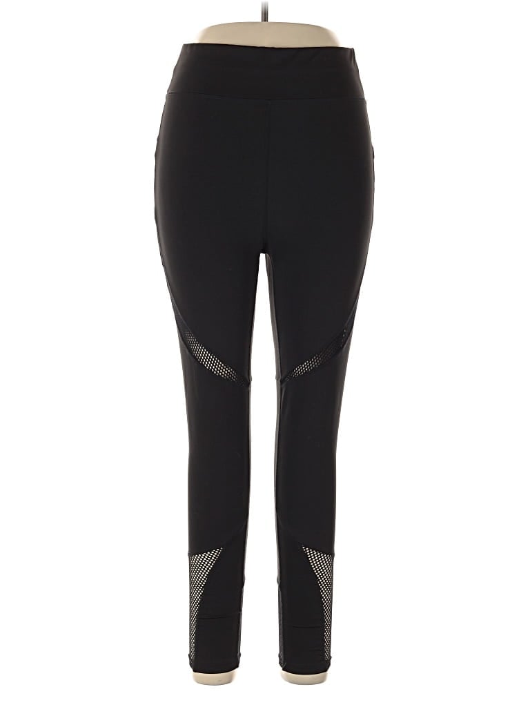 Pre-owned Pop Fit Active Pants In Black