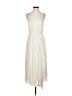 Vince. 100% Polyester Solid Ivory Casual Dress Size 2 - photo 1