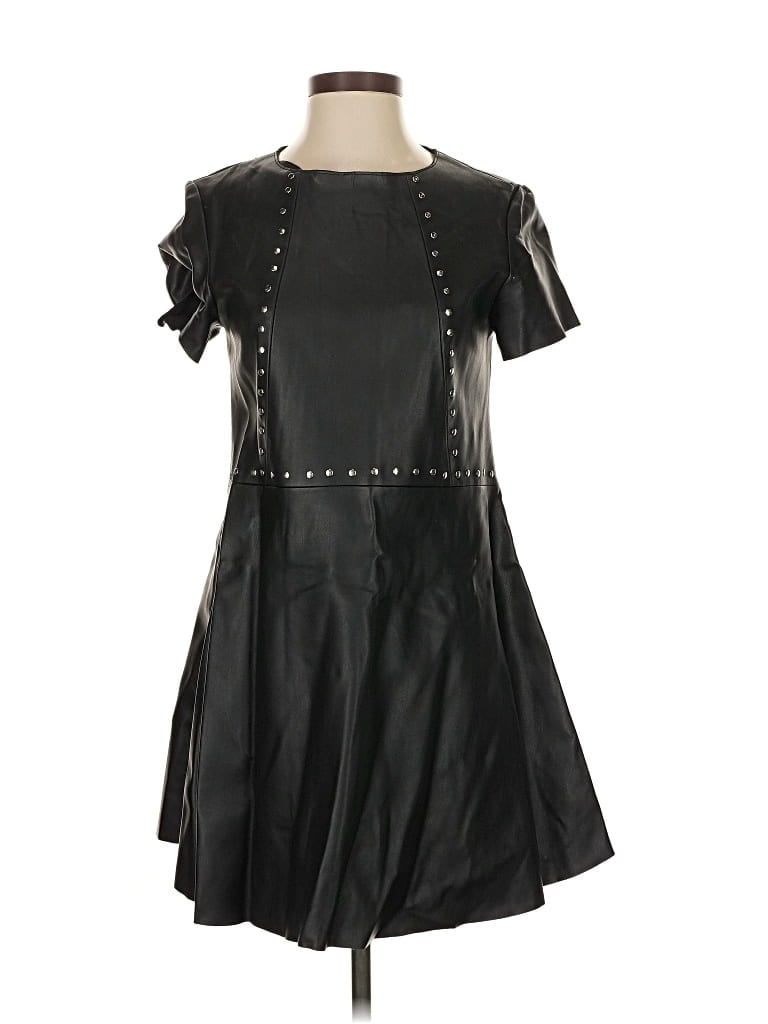 Pre-owned Zara Basic Cocktail Dress In Black