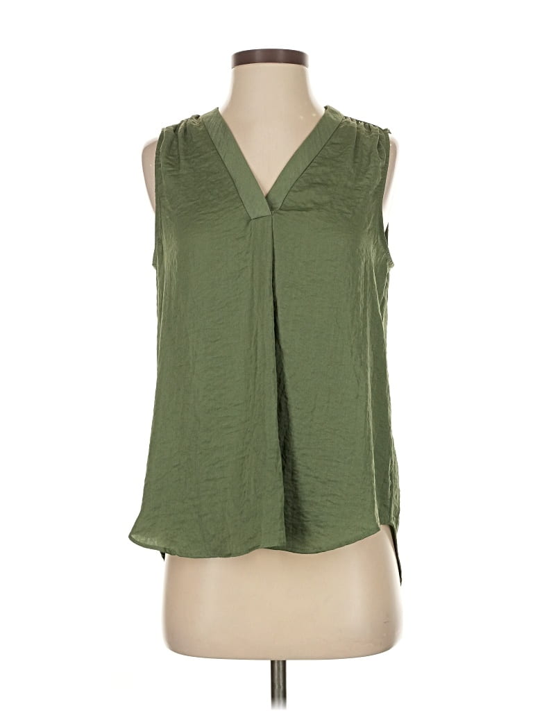 Pre-owned Vince Camuto Sleeveless Blouse In Green