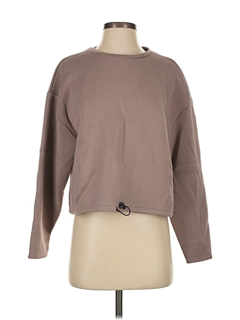 Pre-owned Zara Sweatshirt In Brown