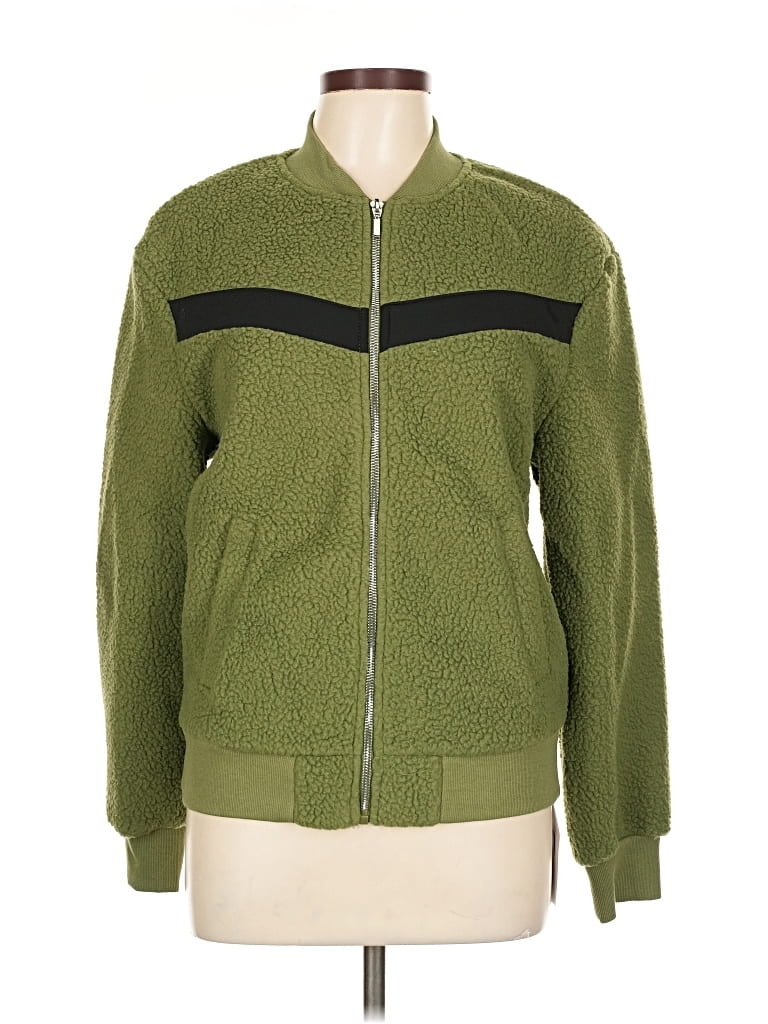 Zyia Active Cardigan Sweater In Green