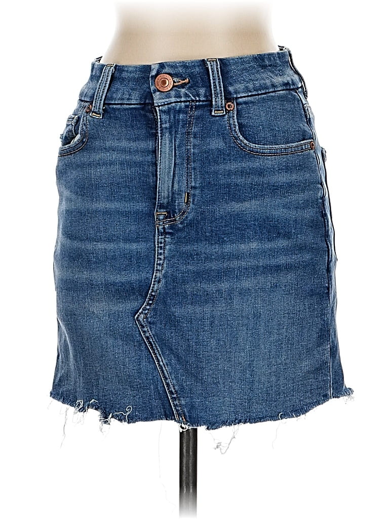 Pre-owned American Eagle Outfitters Denim Skirt In Blue