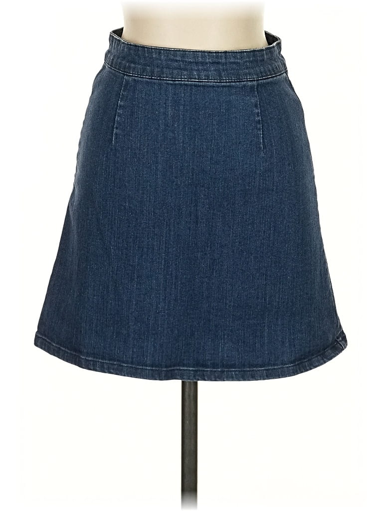 Pre-owned Asos Design Denim Skirt In Blue