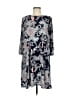 Apt. 9 Paisley Gray Casual Dress Size M - photo 1