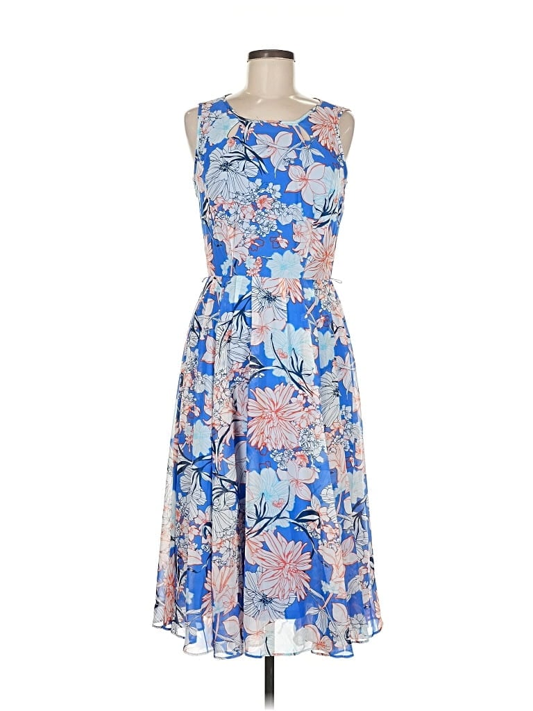 Pre-owned Gabby Skye Cocktail Dress In Blue