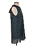 Cotélac 100% Polyester Print Teal Casual Dress Size Med (2) - photo 4