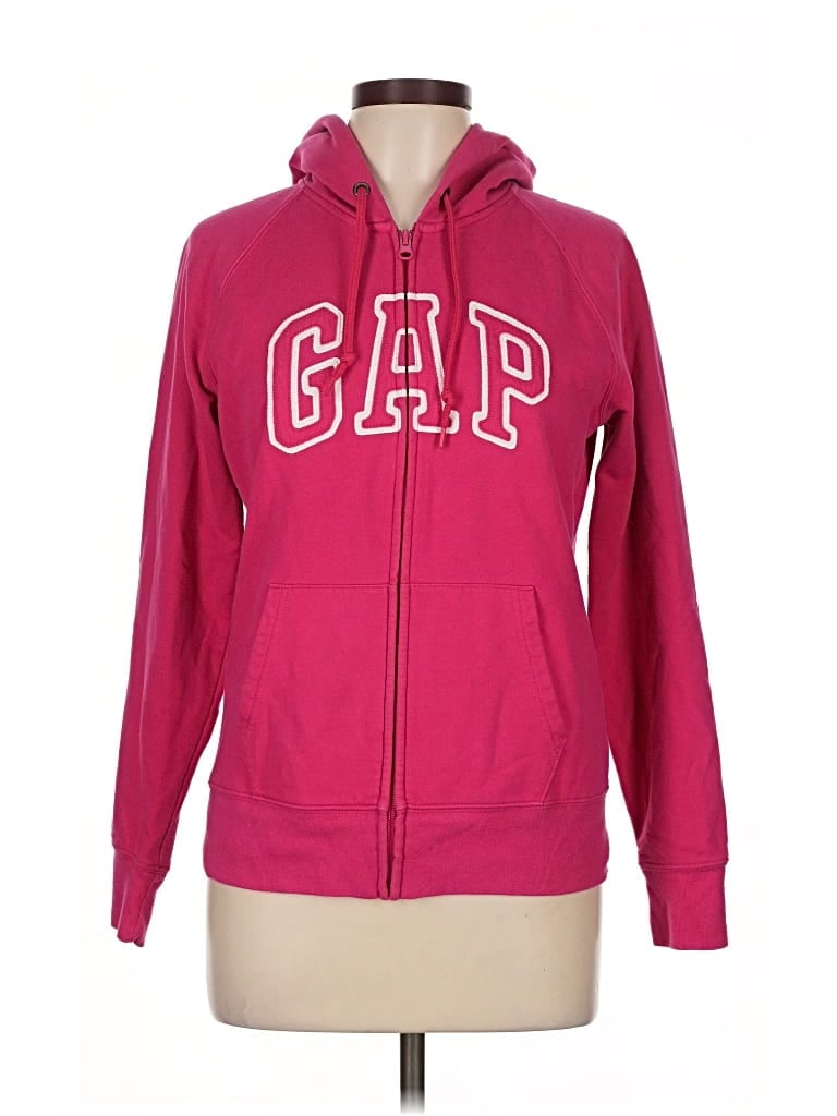 Pre-owned Gap Outlet Zip Up Hoodie In Pink
