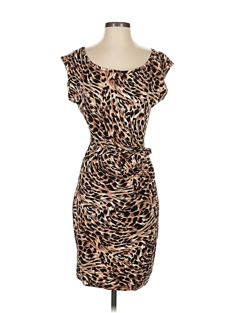 Pre-owned Venus Cocktail Dress In Brown