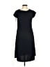 W by Worth 100% Polyester Solid Black Casual Dress Size 8 - photo 1