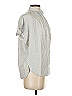 Madewell 100% Cotton Stripes Silver Short Sleeve Button-Down Shirt Size XXS - photo 4