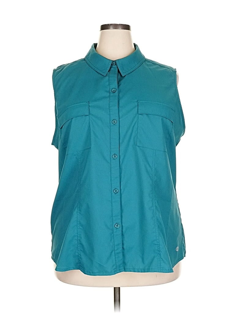 Pre-owned Reel Legends Sleeveless Blouse In Blue