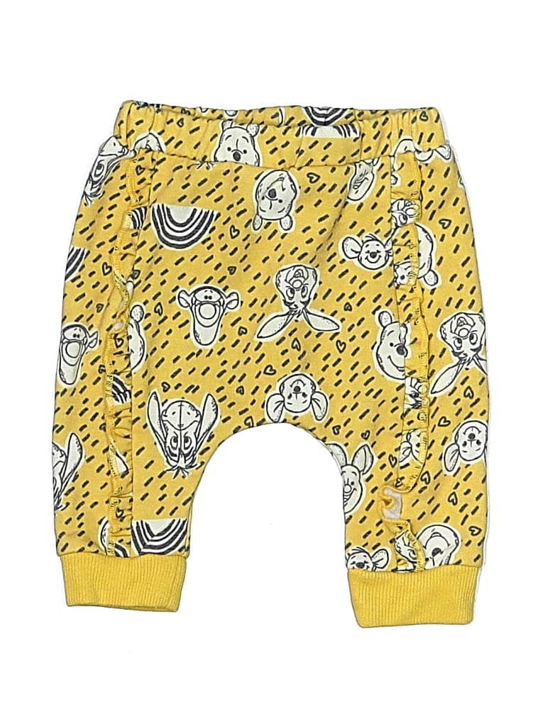 Pre-owned Disney Baby Babies' Casual Pants In Yellow