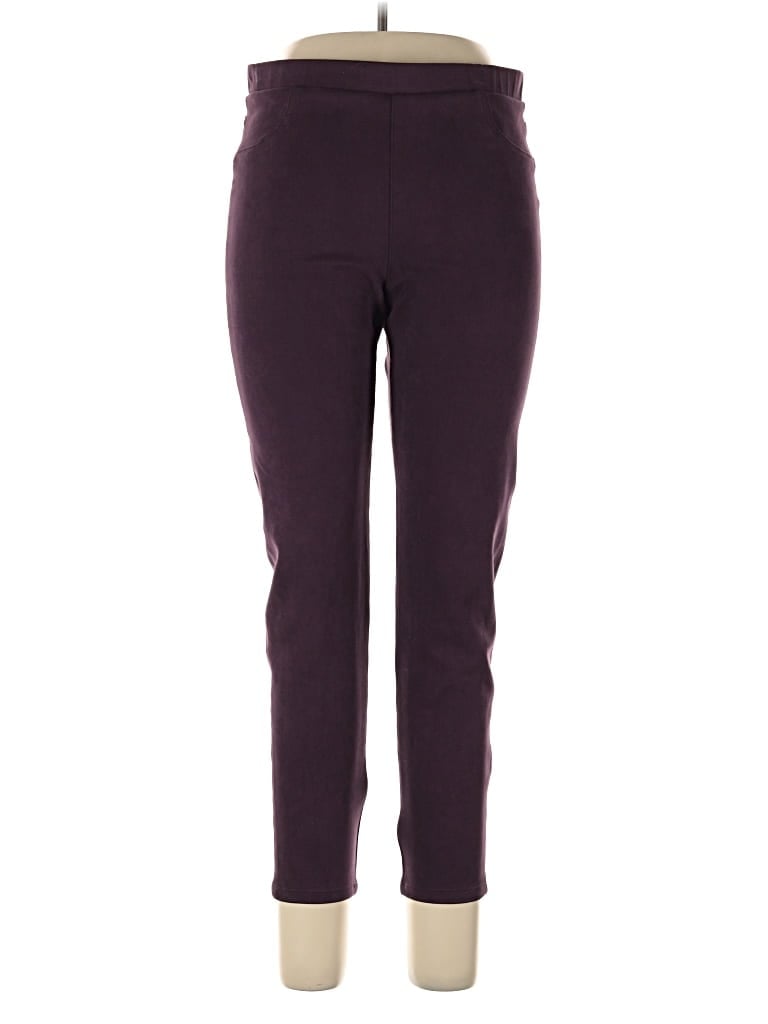 Pre-owned Karen Kane Active Pants In Purple