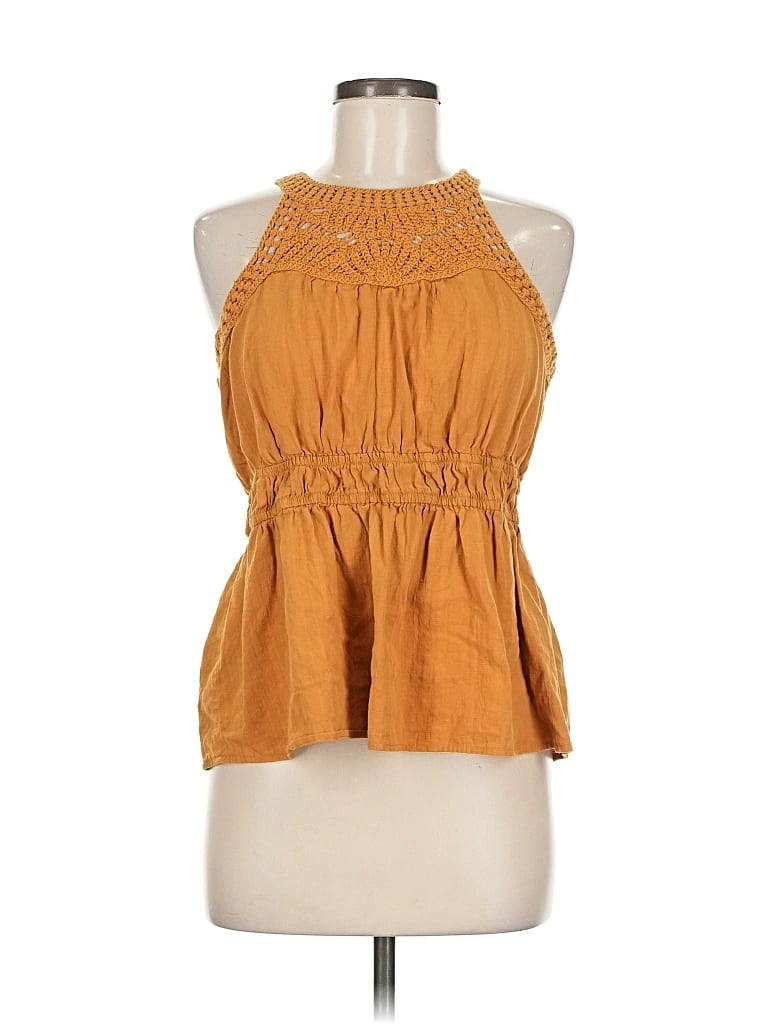 Pre-owned Maurices Sleeveless Blouse In Brown