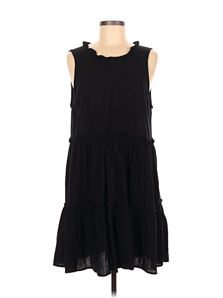 Pre-owned Very J Casual Dress In Black