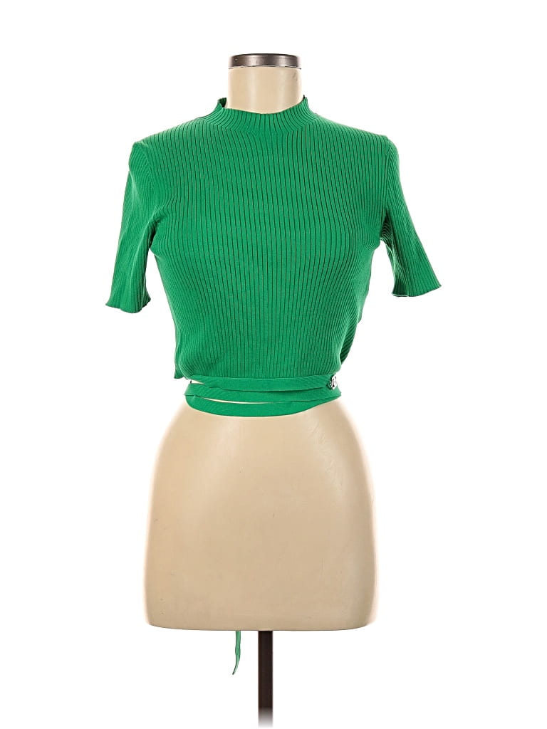 Pre-owned Maje Cardigan Sweater In Green