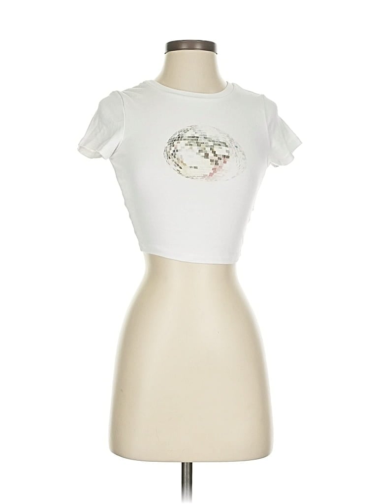 Pre-owned Garage Short Sleeve T-shirt In White