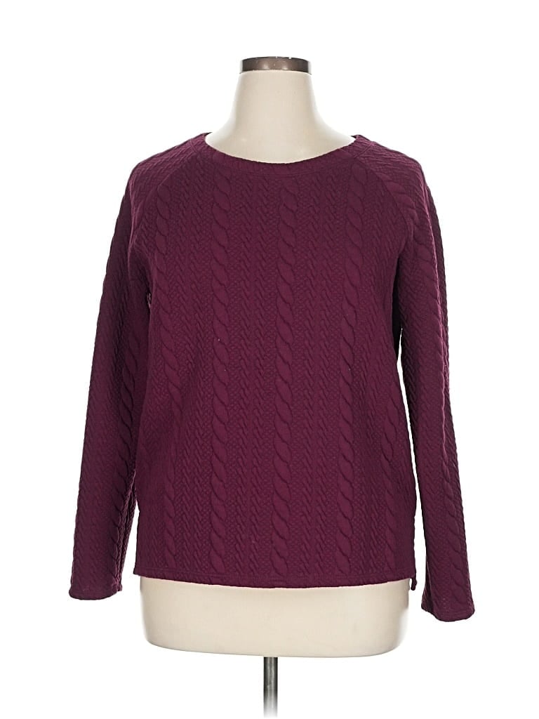 Pre-owned Kut From The Kloth Pullover Sweater In Burgundy