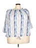 Absolutely Famous 100% Polyester Blue 3/4 Sleeve Blouse Size 3X - photo 1