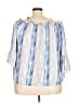 Absolutely Famous 100% Polyester Blue 3/4 Sleeve Blouse Size 3X - photo 2