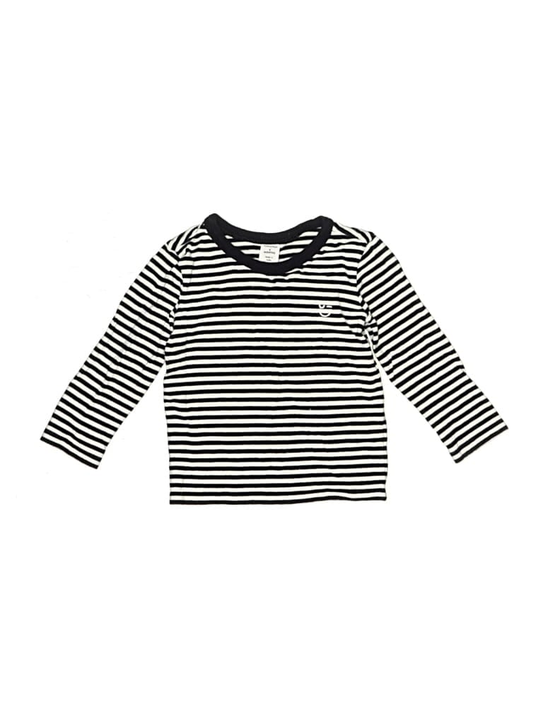 Pre-owned Nordstrom Babies' 3/4 Sleeve T-shirt In Black