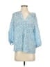 Joie Blue 3/4 Sleeve Blouse Size XS - photo 1