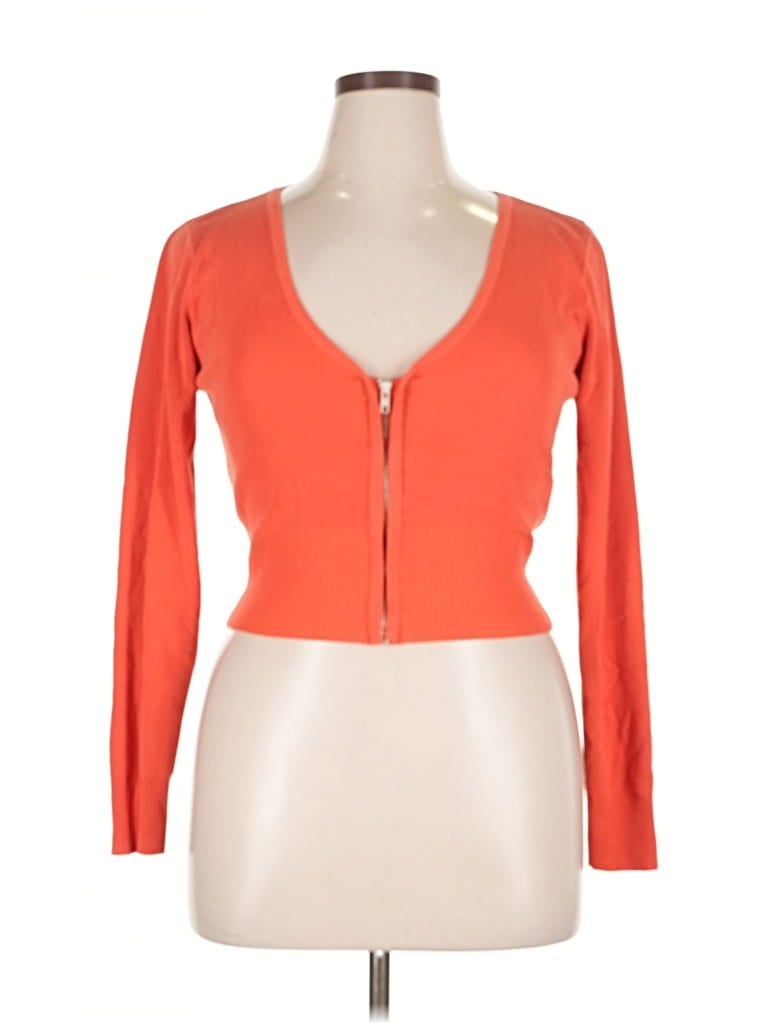 Pre-owned Lulus Cardigan Sweater In Orange